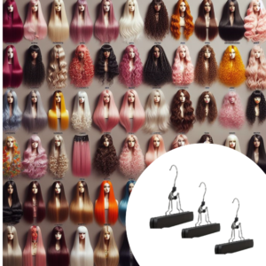 "Wooden Grace Hair Hangers Trio Discover timeless elegance.
