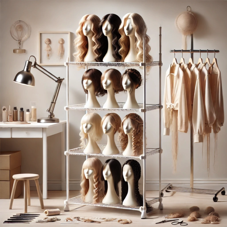 “The Best DIY Wig Drying with a Collapsible Rack”